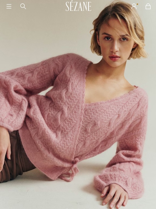 Sezane Sweaters - Sezane Odalie Sweater in Petal Pink size XS NEW